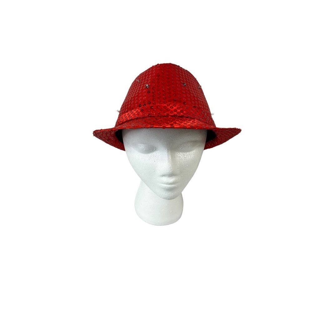 Ruby Red Sequin Hat NWT - image 1